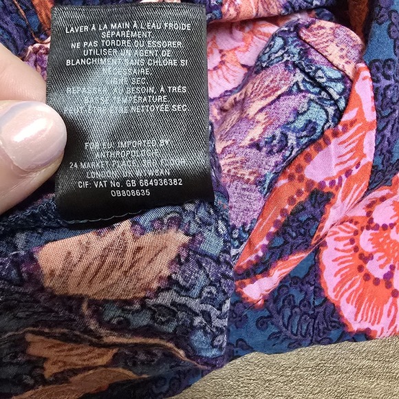 Anthropologie Ett Twa Women‎ XL Wynnewood High Rise Floral Shorts Pockets Red - Picture 7 of 7